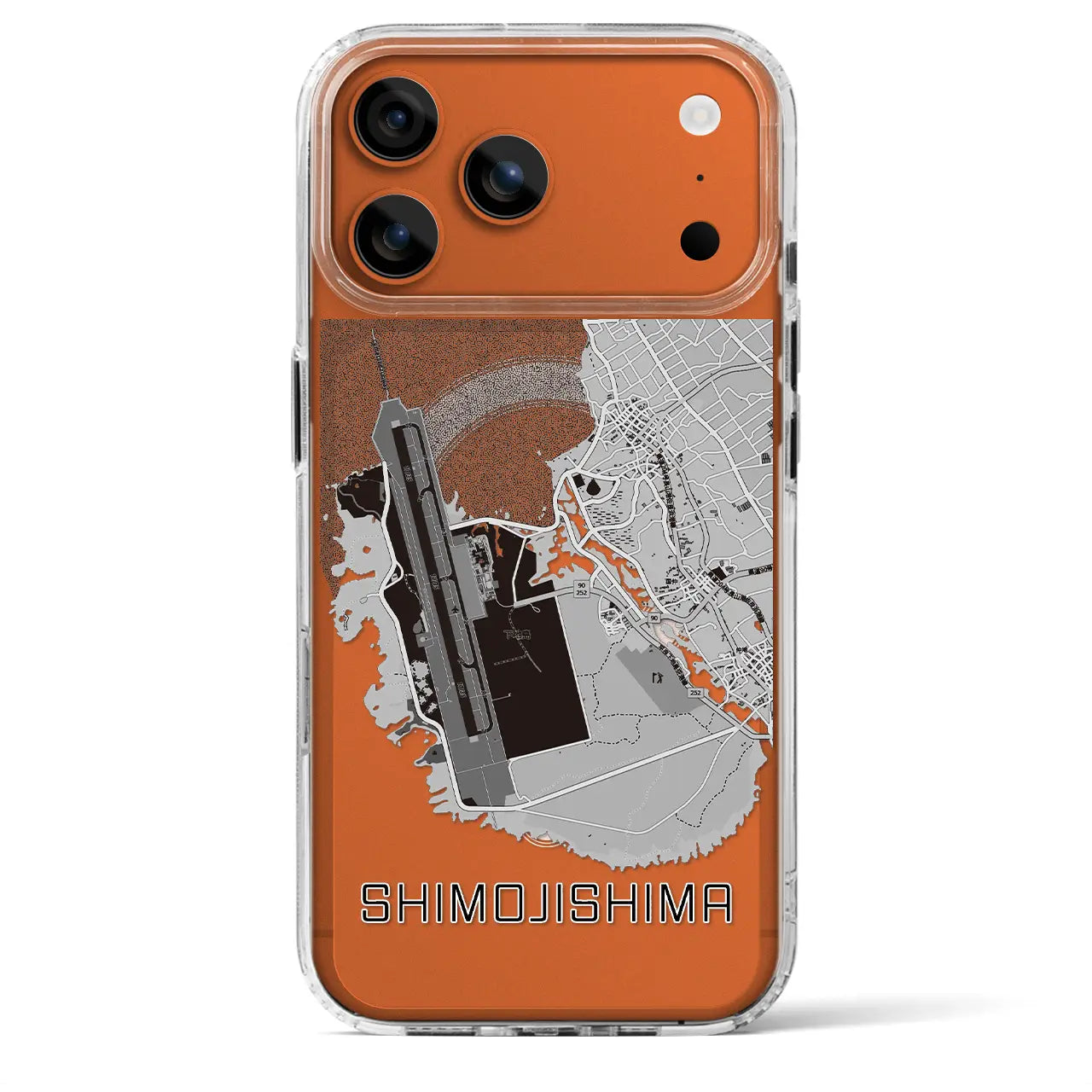 【下地島（沖縄県）】地図柄iPhoneケース（MagSafeタイプ）