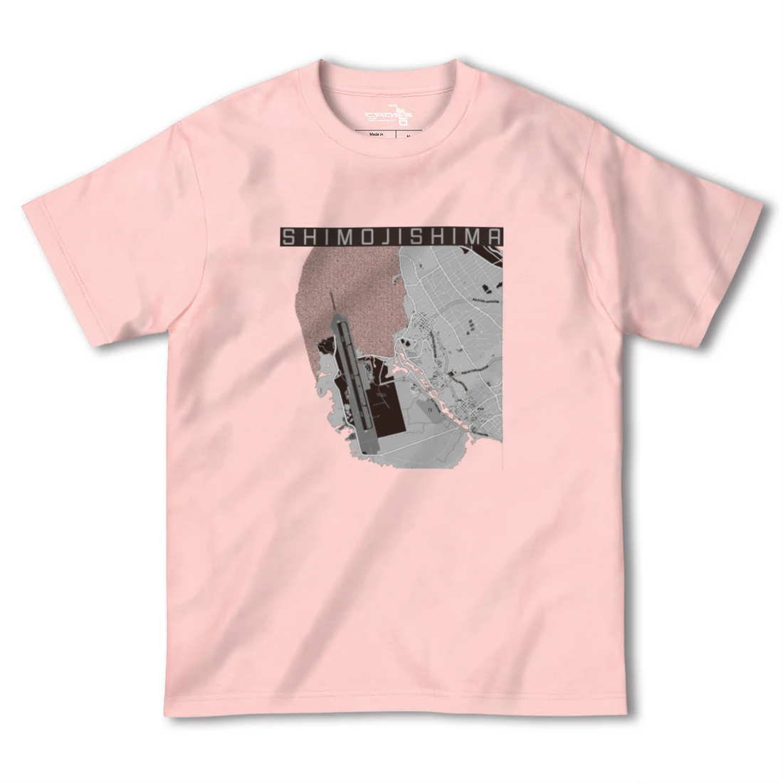 【下地島(沖縄県)】地図柄ヘビーウェイトTシャツ