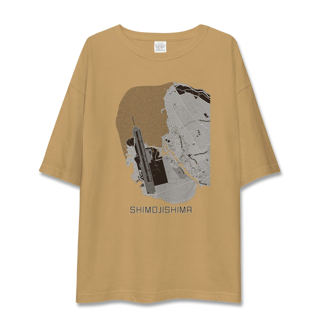 【下地島(沖縄県)】地図柄ビッグシルエットTシャツ