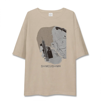 【下地島（沖縄県）】地図柄ビッグシルエットTシャツ