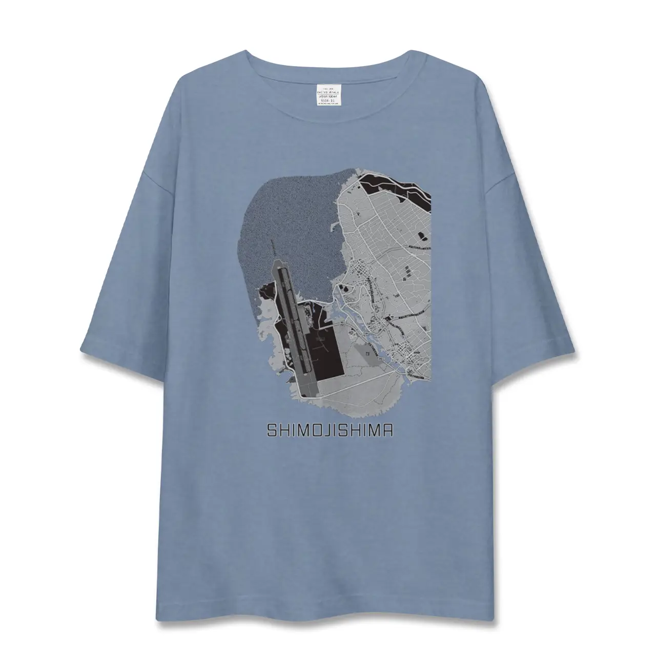 【下地島（沖縄県）】地図柄ビッグシルエットTシャツ