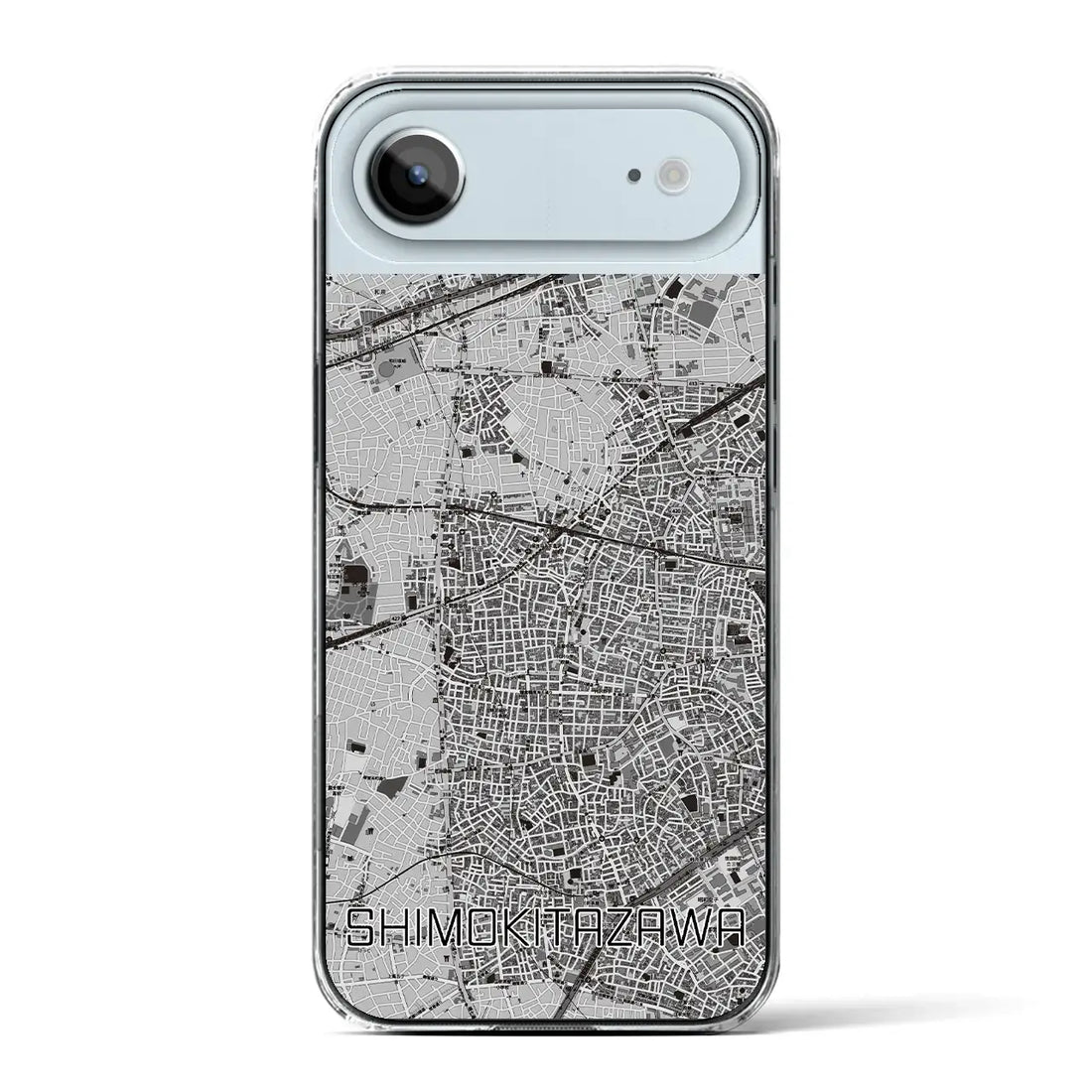 【下北沢（東京都）】地図柄iPhoneケース（クリアタイプ）モノトーン・iPhone 17 Pro Max 用