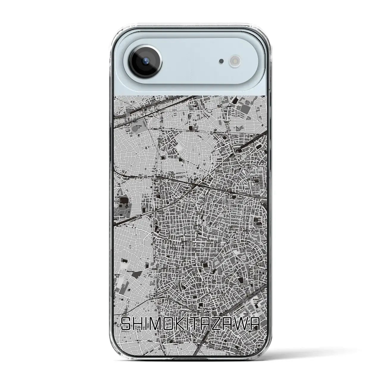 【下北沢（東京都）】地図柄iPhoneケース（クリアタイプ）モノトーン・iPhone 17 Pro Max 用