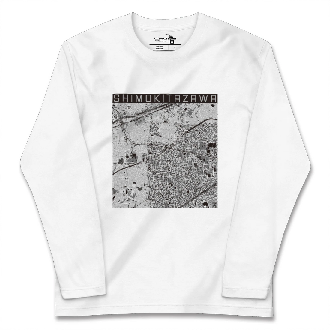 【下北沢（東京都）】地図柄ロングスリーブTシャツ