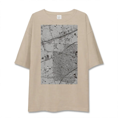 【下北沢（東京都）】地図柄ビッグシルエットTシャツ