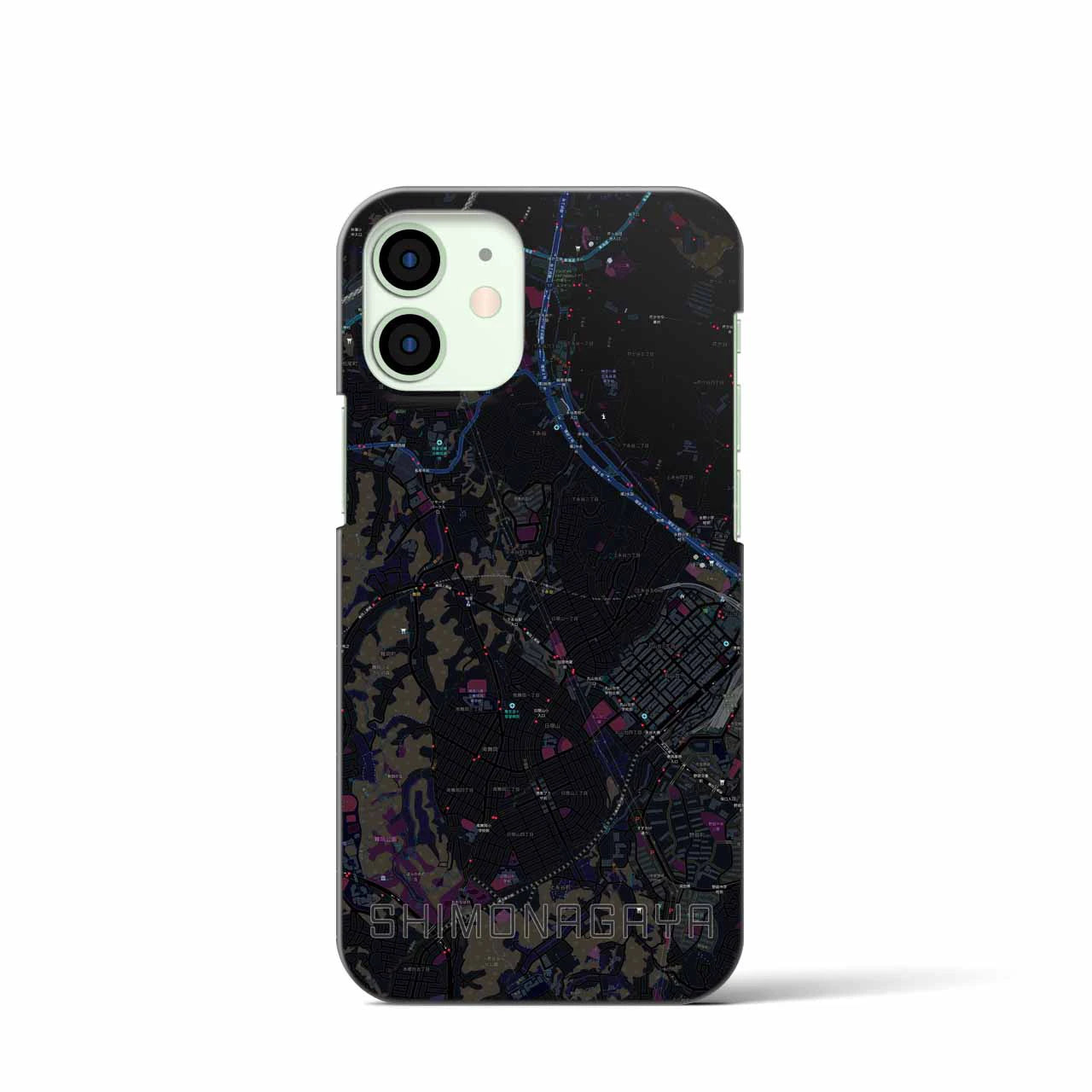 【下永谷（神奈川県）】地図柄iPhoneケース（バックカバータイプ）