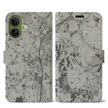 【下永谷（神奈川県）】地図柄iPhoneケース（手帳タイプ）