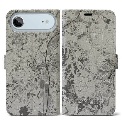 【下永谷（神奈川県）】地図柄iPhoneケース（手帳タイプ）