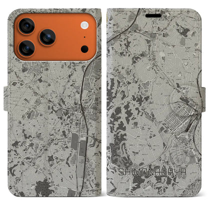 【下永谷（神奈川県）】地図柄iPhoneケース（手帳タイプ）