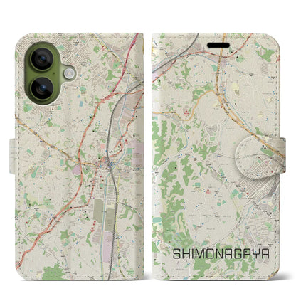 【下永谷（神奈川県）】地図柄iPhoneケース（手帳タイプ）