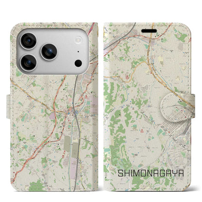 【下永谷（神奈川県）】地図柄iPhoneケース（手帳タイプ）