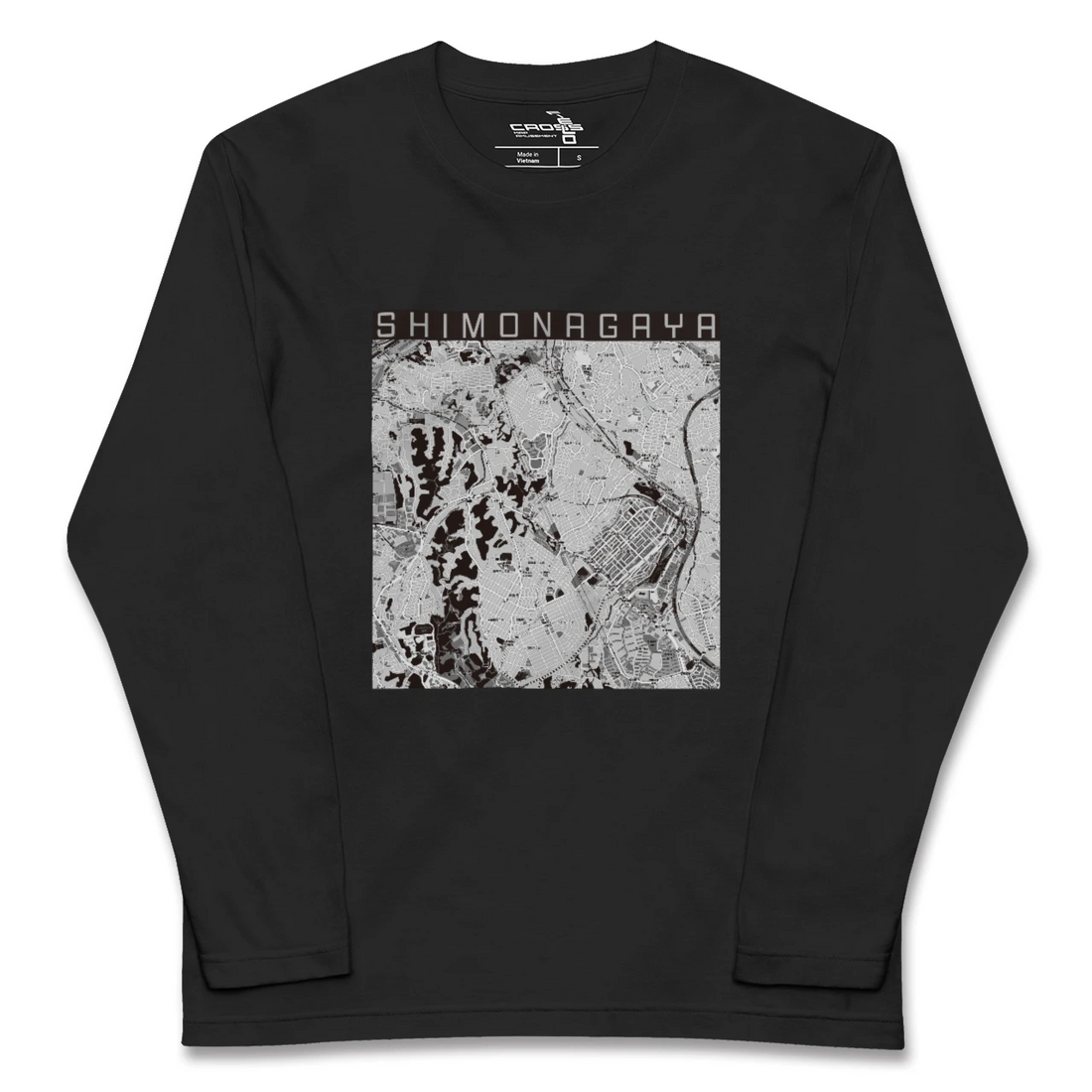 【下永谷(神奈川県)】地図柄ロングスリーブTシャツ