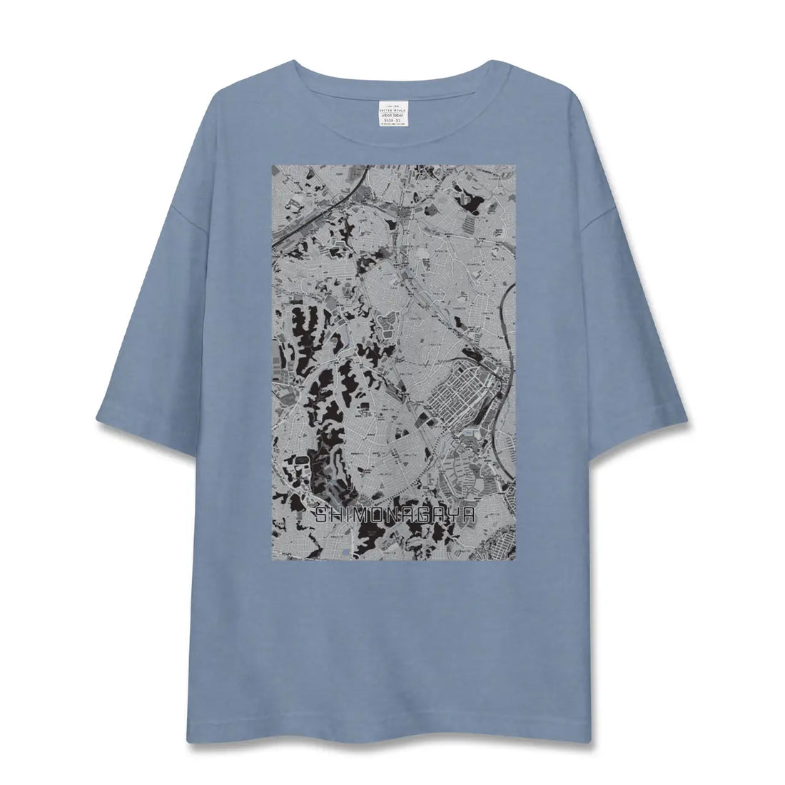 【下永谷（神奈川県）】地図柄ビッグシルエットTシャツ