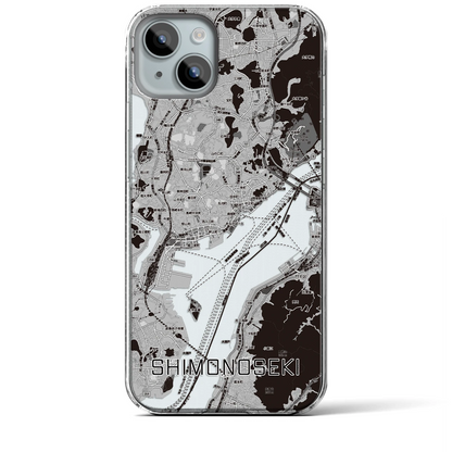 【下関2（山口県）】地図柄iPhoneケース（クリアタイプ）
