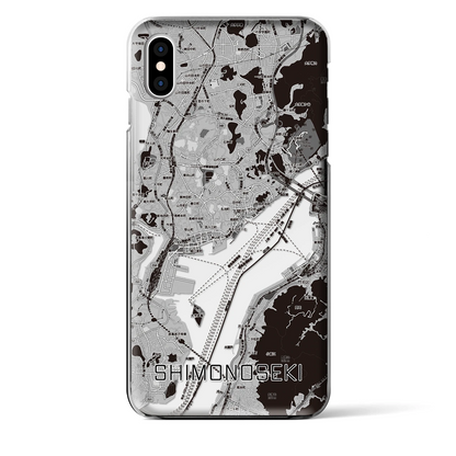 【下関2（山口県）】地図柄iPhoneケース（クリアタイプ）