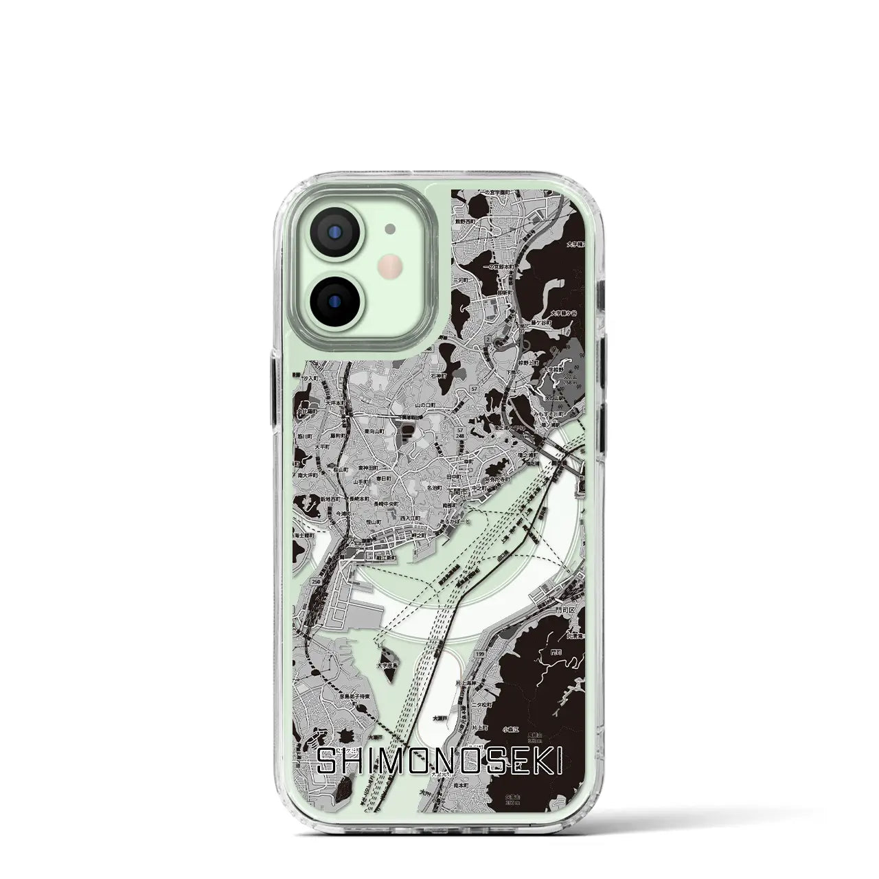 【下関2（山口県）】地図柄iPhoneケース（MagSafeタイプ）