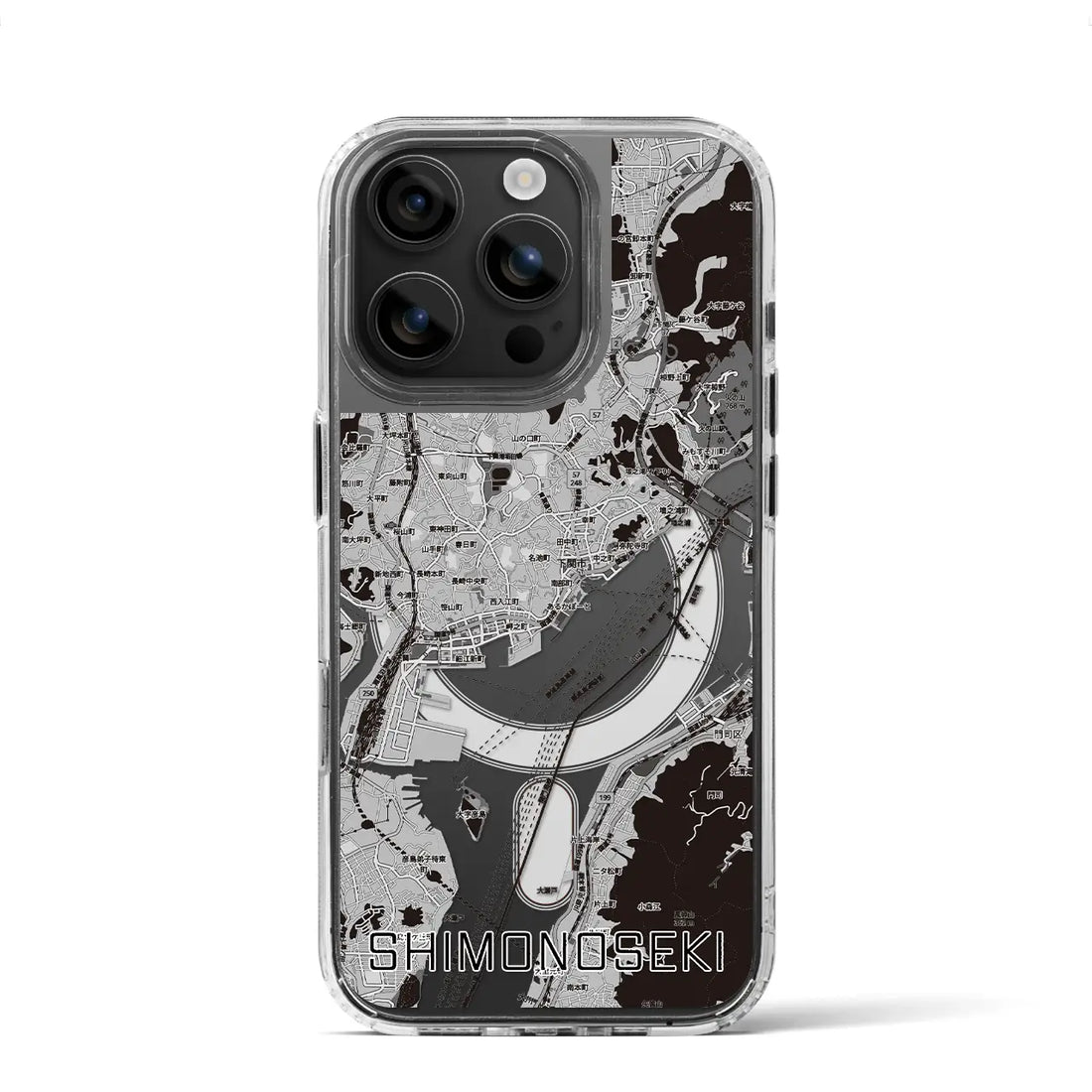 【下関2(山口県)】地図柄iPhoneケース(MagSafeタイプ)