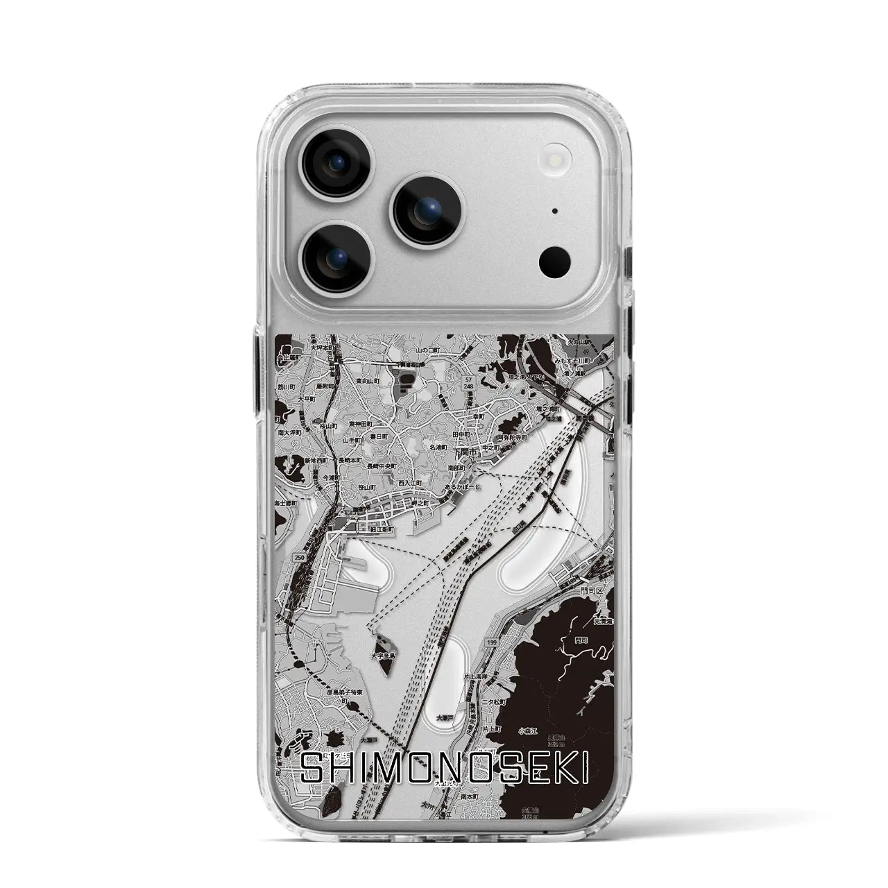【下関2（山口県）】地図柄iPhoneケース（MagSafeタイプ）