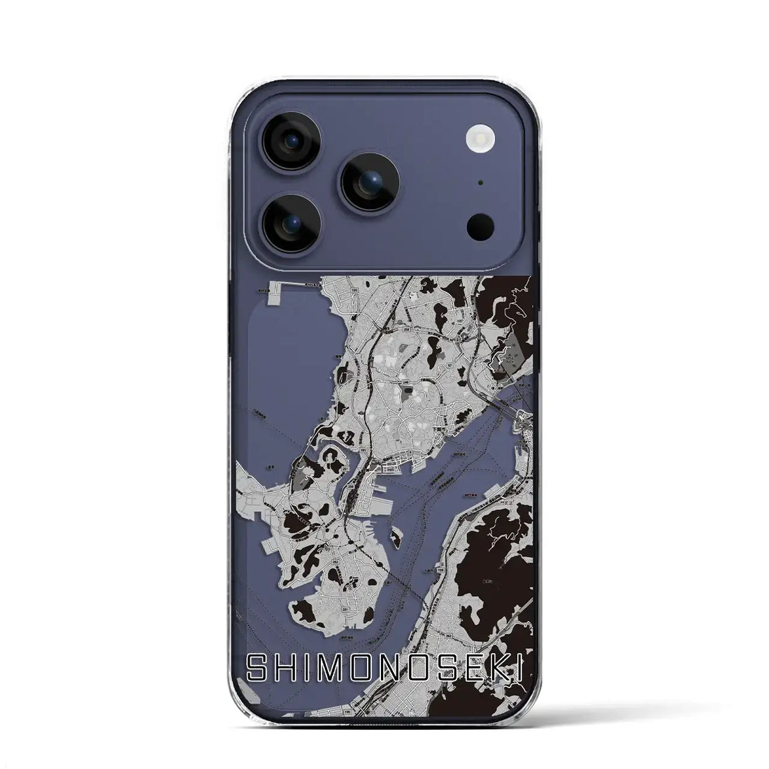 【下関（山口県）】地図柄iPhoneケース（クリアタイプ）