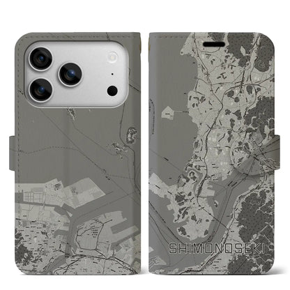 【下関（山口県）】地図柄iPhoneケース（手帳タイプ）