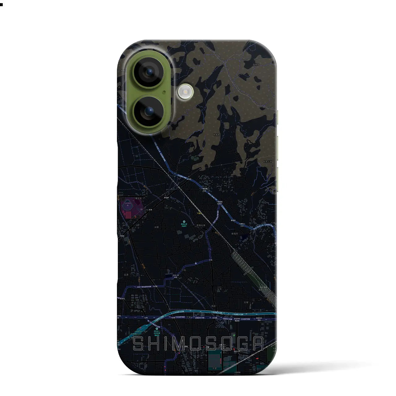 【下曽我（神奈川県）】地図柄iPhoneケース（バックカバータイプ）