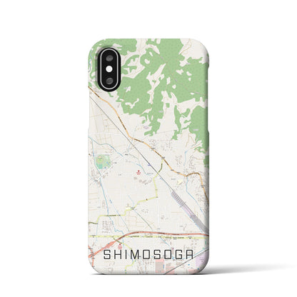 【下曽我（神奈川県）】地図柄iPhoneケース（バックカバータイプ）