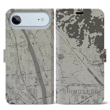 【下曽我（神奈川県）】地図柄iPhoneケース（手帳タイプ）