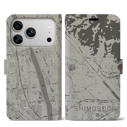 【下曽我（神奈川県）】地図柄iPhoneケース（手帳タイプ）