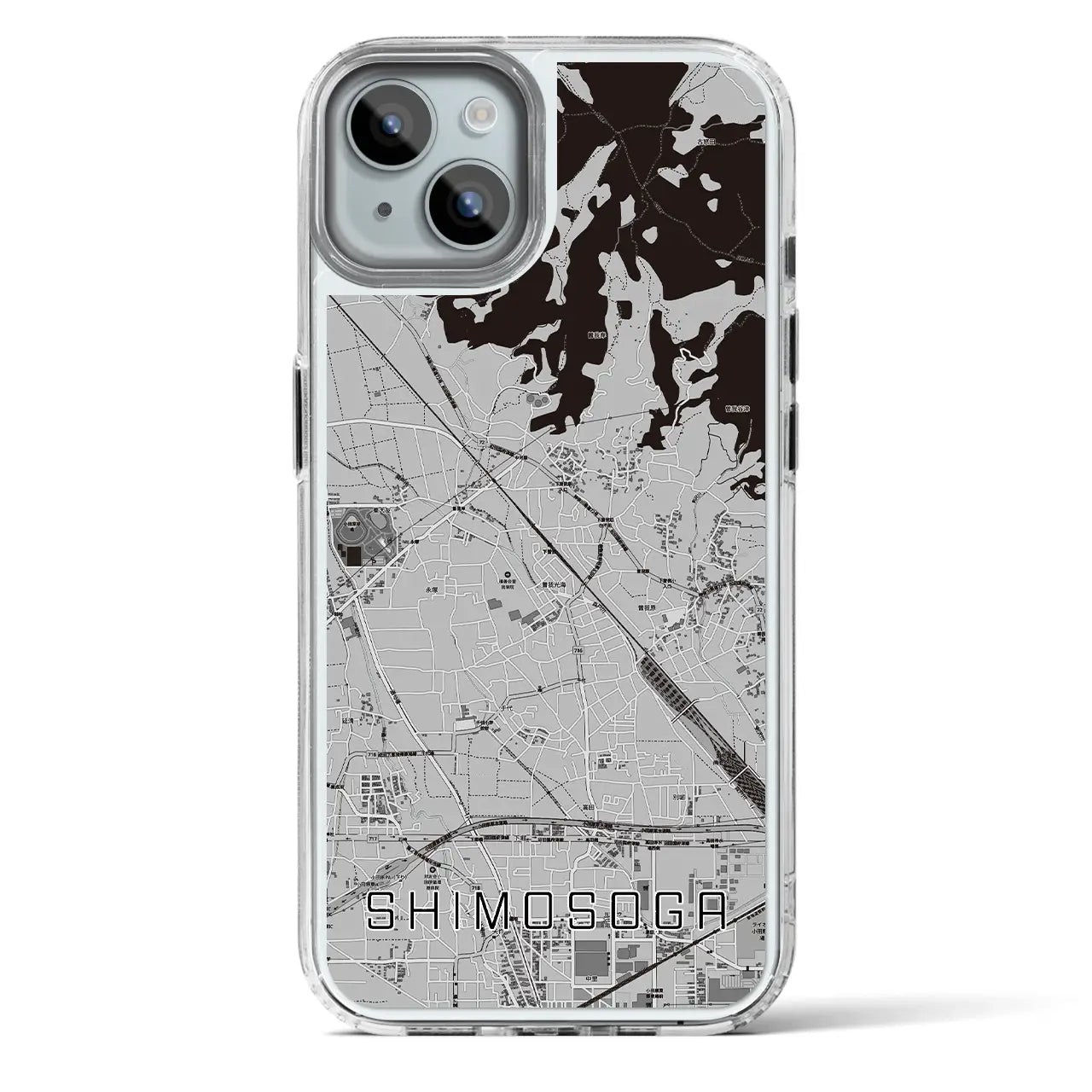 【下曽我（神奈川県）】地図柄iPhoneケース（MagSafeタイプ）