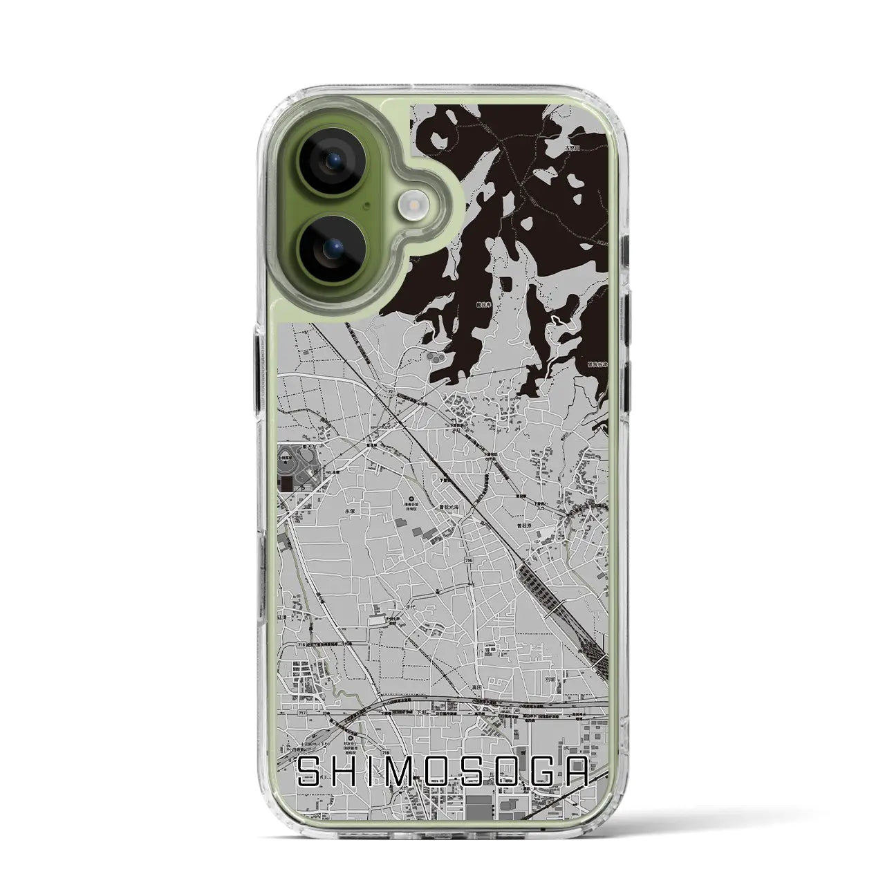 【下曽我（神奈川県）】地図柄iPhoneケース（MagSafeタイプ）