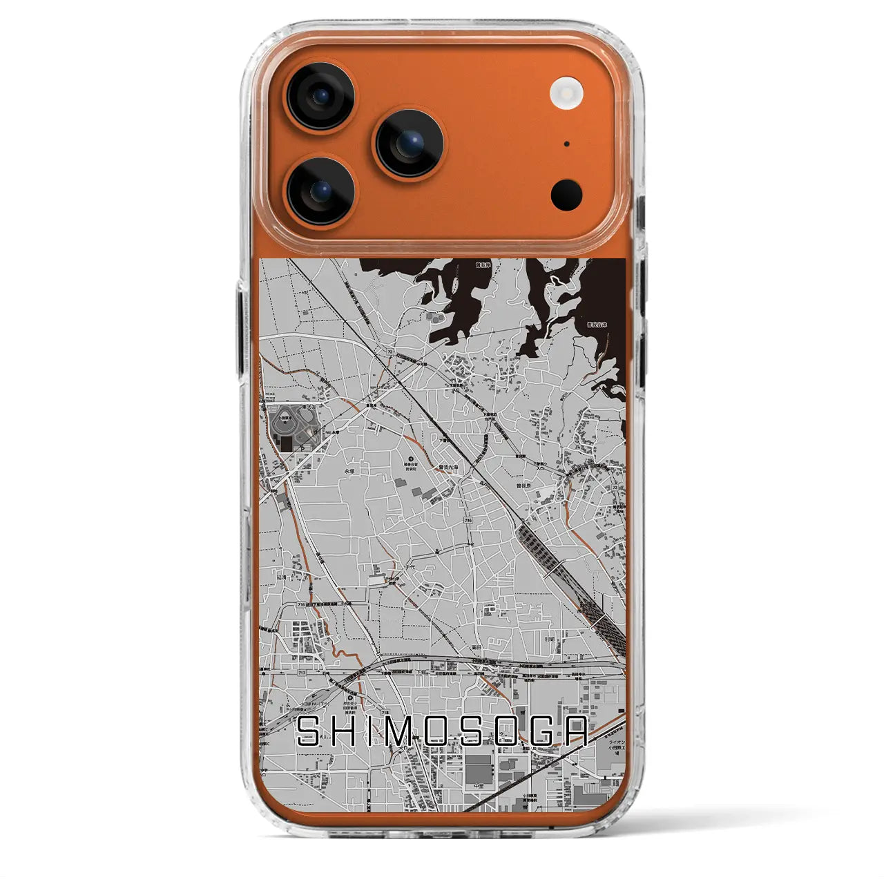 【下曽我（神奈川県）】地図柄iPhoneケース（MagSafeタイプ）