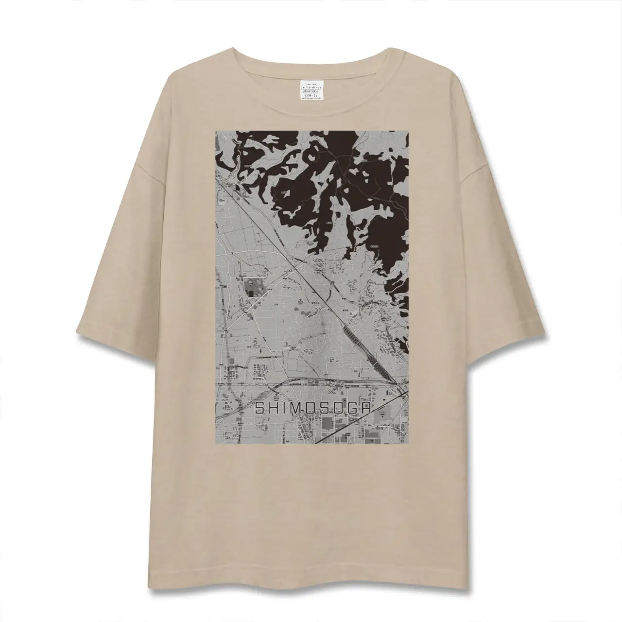 【下曽我（神奈川県）】地図柄ビッグシルエットTシャツ
