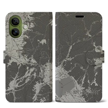 【下諏訪（長野県）】地図柄iPhoneケース（手帳タイプ）