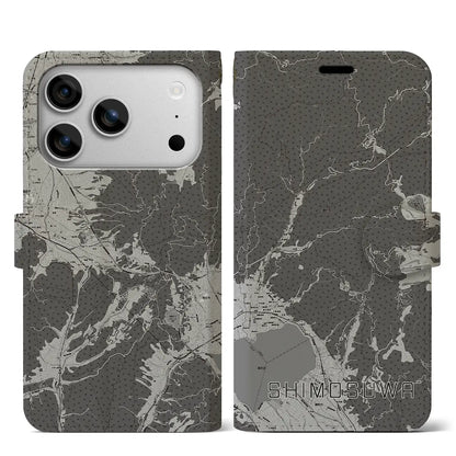 【下諏訪（長野県）】地図柄iPhoneケース（手帳タイプ）