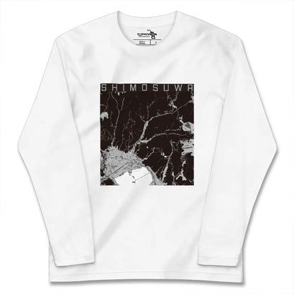 【下諏訪（長野県）】地図柄ロングスリーブTシャツ