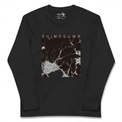 【下諏訪（長野県）】地図柄ロングスリーブTシャツ