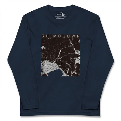 【下諏訪（長野県）】地図柄ロングスリーブTシャツ