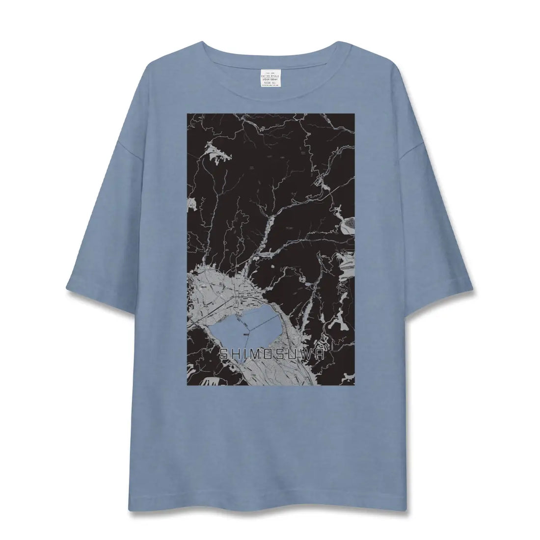 【下諏訪（長野県）】地図柄ビッグシルエットTシャツ