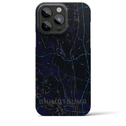 【下妻（茨城県）】地図柄iPhoneケース（バックカバータイプ）