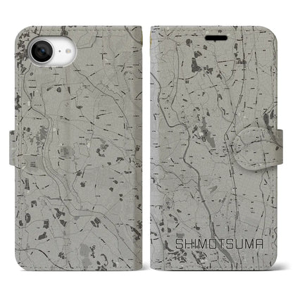 【下妻（茨城県）】地図柄iPhoneケース（手帳タイプ）