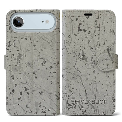 【下妻（茨城県）】地図柄iPhoneケース（手帳タイプ）