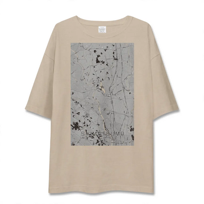 【下妻（茨城県）】地図柄ビッグシルエットTシャツ