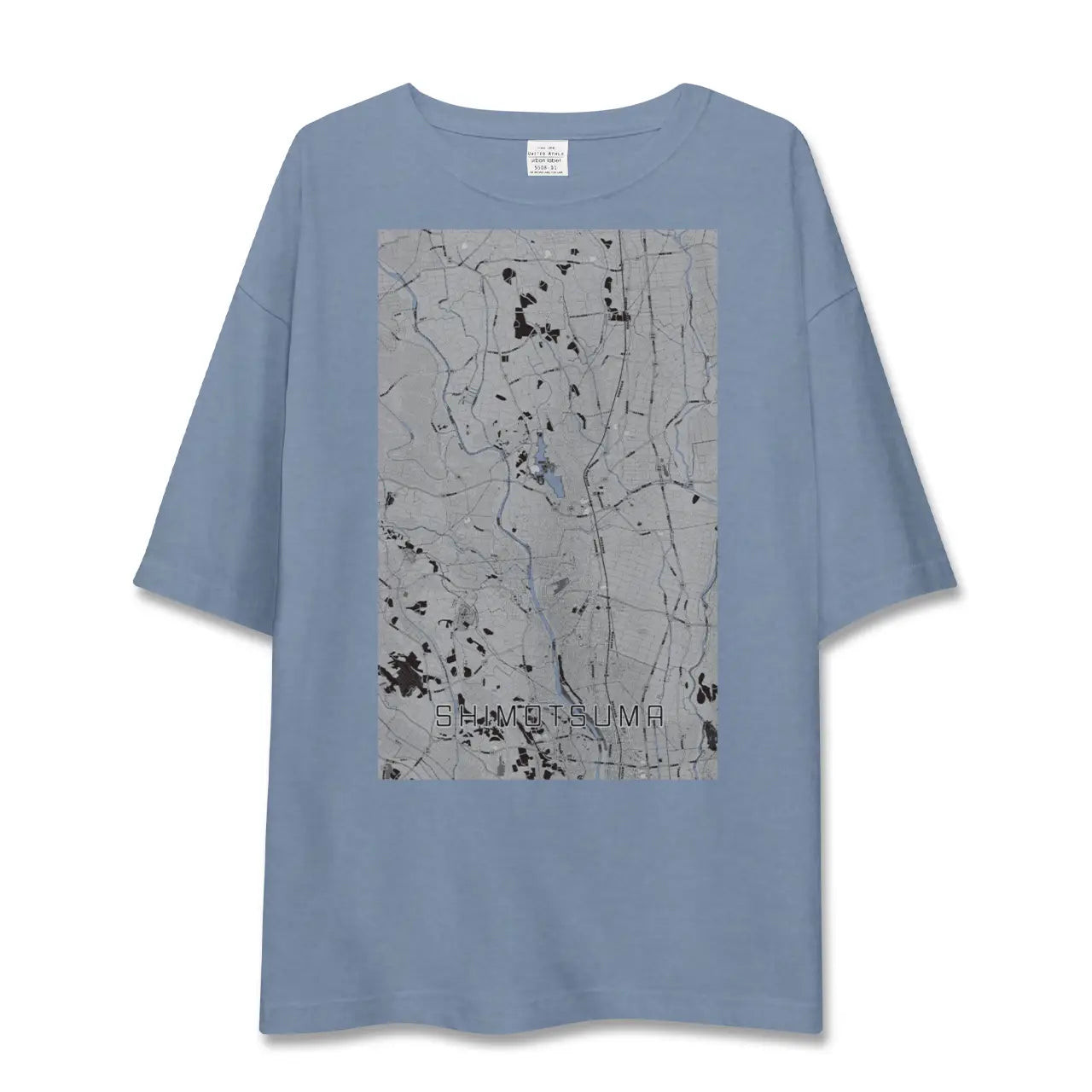 【下妻（茨城県）】地図柄ビッグシルエットTシャツ