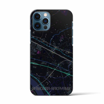 【下総中山（千葉県）】地図柄iPhoneケース（バックカバータイプ）