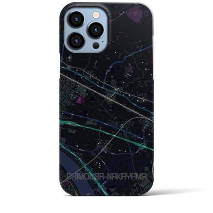 【下総中山（千葉県）】地図柄iPhoneケース（バックカバータイプ）