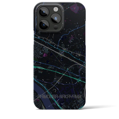 【下総中山（千葉県）】地図柄iPhoneケース（バックカバータイプ）