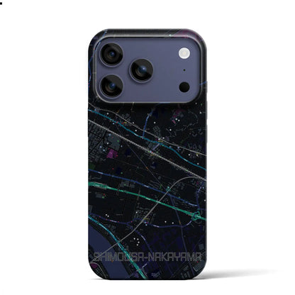 【下総中山（千葉県）】地図柄iPhoneケース（バックカバータイプ）