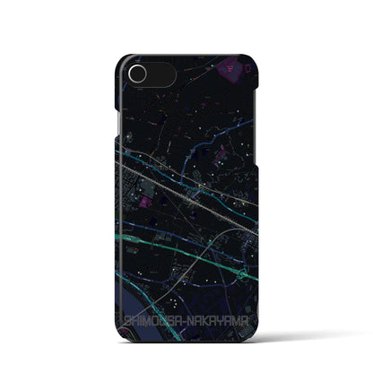 【下総中山（千葉県）】地図柄iPhoneケース（バックカバータイプ）