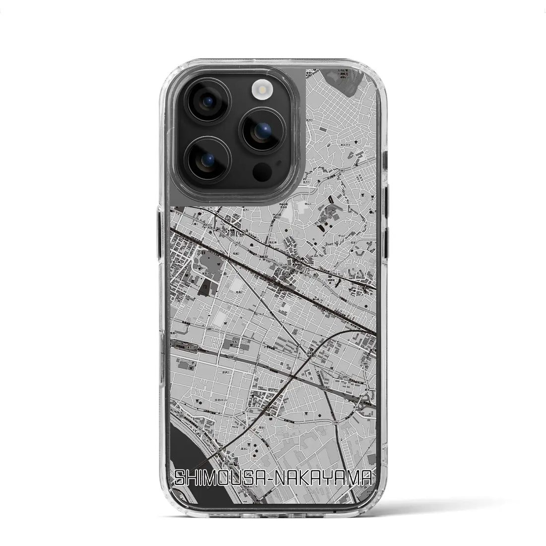 【下総中山（千葉県）】地図柄iPhoneケース（MagSafeタイプ）