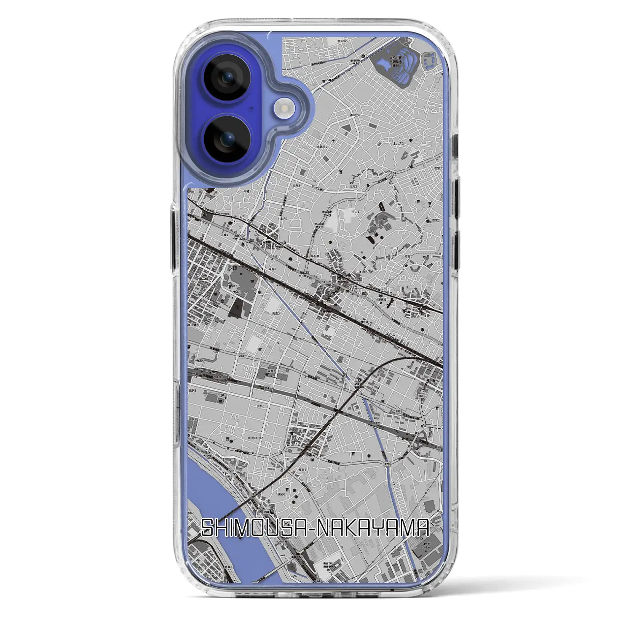 【下総中山（千葉県）】地図柄iPhoneケース（MagSafeタイプ）